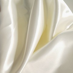 Heavy Ivory Bridal Duchess Satin Fabric 58″ By The Yard Glossy Poly Satin