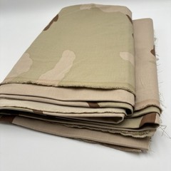 TRI DESERT STORM CAMO BANDANA CANVAS CAMOUFLAGE FABRIC MILITARY UNIFORM 5 YDSx62