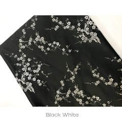 Chinese Damask Fabric Plum Blossom Faux Silk Jacquard Brocade Cloths By Metre