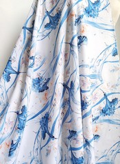 55” Wide By Yard Summer Shirt Fabric Soft Natural Pure Viscose Rayon Material