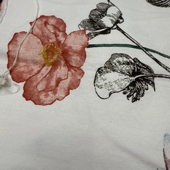 5th Avenue Designs Covington Spring Theme VTG Printed Linen Blend Fabric 36×54