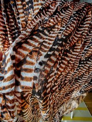 120cm*300cm Textured Cotton Fabric with Bold Animal Print
