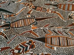 Hoffman California Fabrics 1989 African Tribal Print 4 Yards New Old Stock 42” W