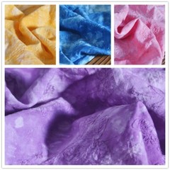 60% Linen and 40% Cotton Fabric Cloth Tie Dye Embroidered Floral Thin Retro