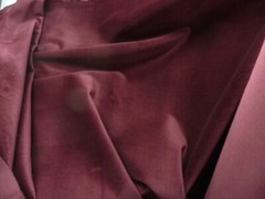 Pottery Barn Velvet FABRIC 54″ wide Upholstery Merlot Burgandy Berry
