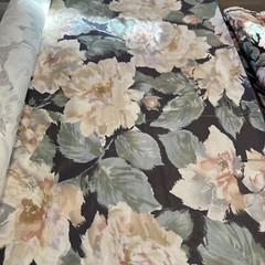 VTG Interior Fabric Design 1986 8 Yards X 56” Roll Plus Bonus ExtraFloral Fabric