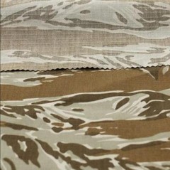 TC Polyester Cotton Tiger Stripe Camo Fabric Wear-resistant Cloth f DIY Uniform