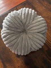 Pd Home & Garden Grey Corduroy Fabric Decorative Pumpkin 8 available-price for o