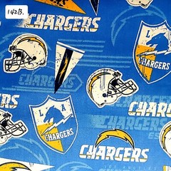 Sports Cotton Fabric by the ½ yard- Football Teams