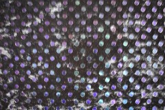 MULTI SEQUINS ON BLACK POLYESTER BRUSHED FABRIC 66X42 INCHES 1.8 YARDS