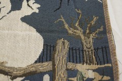 Set of 2 Halloween Haunted House Unfinished Placemats Pillow Fabric Panels