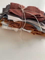 50 Pcs Mix linen fabric remnants – quilting fabric – linen fabric – fabric scrap