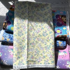 Lot fabric 1 yard each Little Dolly by Elea Lutz Multicolor . Unicorn Floral