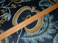 2 Metres iLiv Cantaloupe Navy Velvet Curtain Upholstery Cushion Blind Fabric