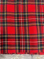 Royal Stewart Clan Stuart Wool Tartan Fabric 50″ x 128″ Continuous 3.5+ Yards