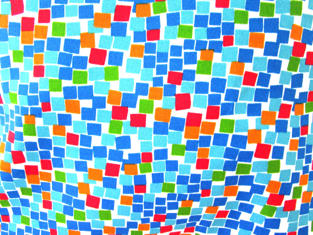 Outdoor Patio Fabric Colorful Confetti Multi Mosaic Tile by Maco 3 Yards Piece