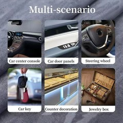 DIY Stretch Car Interior Craft Self Adhesive Faux Suede Fabric Wrap Film Sticker