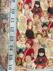Vintage Doll Dolls Patty Reed for Fabric Traditions Cotton 36″ x 32″