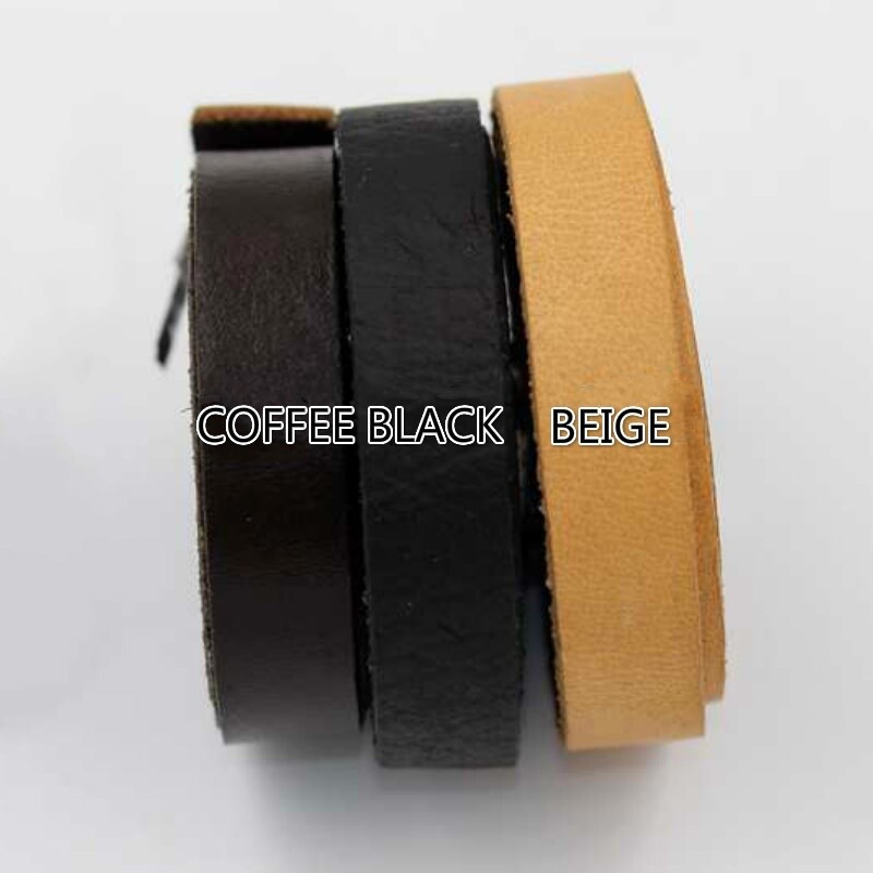 8/10/12mm Real Genuine Leather Cord Strap Rope String Fabric Material DIY