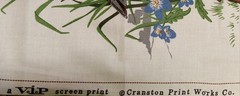 6.75″x8.25″~Vtg~”American Song Birds”~”Black-capped Chickadee”~Cotton Fabric