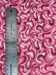 Pink Maroon Marbled Speckled Swirl White 1.25Y x 44″Width Cotton Fabric