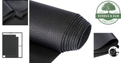 Faux Leather Sheets 1 Yard Black 54″ x 36″ Soft Synthetic PU for DIY Crafts