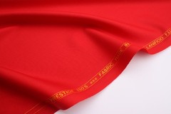 Cerruti Prestige 130’s Red superfine Wool Suiting Fabric 3.5meters Made in Italy