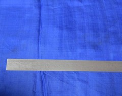 Sushila Vintage Blue Sari Remnant Scrap Multi-Purpose Pure Silk Craft Fabric