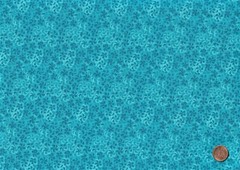 Turquoise Blue JELLY ROLL: 20) 2 1/2″ x 44″ Strips, 100% Cotton Fabric, Dups