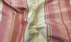 100% Silk fabric by Scalamandre, 54 inches wide, ombre stripe