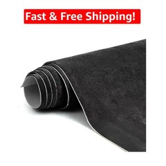 High-Quality 12×60 Inch Stretchable Black Suede Wrap – Ideal for Cars & Decor