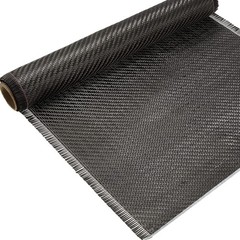 6.5ft x 12″ Carbon Fiber Fabric Roll – 2×2 Twill Weave 3k/220g for Cars, Boats,