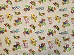 3 YARDS Cotton Fabric – Nintendo Mario & Yoshi by Springs Creative