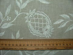 1.4 Metres iLiv Vinery Stone Embroidered Fabric Curtain Upholstery Cushion Craft