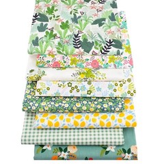 ZGXY 8 Pcs Fat Quarter Fabric Cotton Bundles 19.69″ x 19.69″