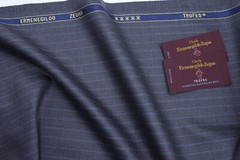 Ermenegildo Zegna Gray Trofeo wool suiting fabric 240 Gr all season