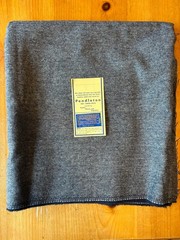 Pendleton Wool Fabric Remnant Navy Tweed