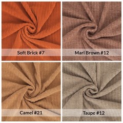 Jersey Fabric Rib Knit 4×2 Ribbed Dressmaking Stretch Material 19 Fashion Colors