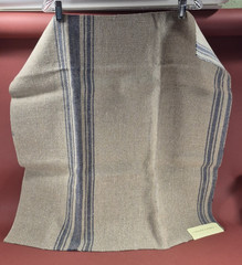 Ralph Lauren Fabric Sample Beauvais Grain Sack Dark Blue 27″ x 27″ sa