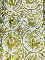 Beautiful Longitude Medallion Batiks Kate Spain in Citrine by Moda 22″X 14″