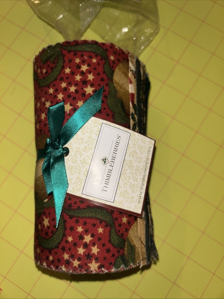 RJR Thimbleberries Christmas Punch Fabric Roll, 31 5.5”x22” Strips