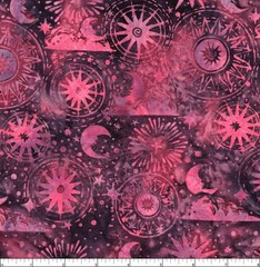 Island Batik – Starlit – Cosmic Shapes – Purple Magenta, Fabric BTY