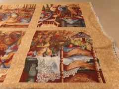 23″ x 44″ VINTAGE “COUNTRY HOME” PANEL by ANNA KRAJESKI COLORFUL COTTON NEW #779