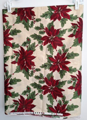 Hoffman International Fabrics Screen Print Christmas 3 2/3 Yd 45″ New