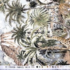 Giraffe Elephant Zebra Tiger Wild Animal themed 100% Cotton Fabric quilt or sew