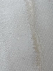 Fabric Ivory Wool Blend Stripe Texture 1.75 Yard 54″ Wide Unbranded Washed