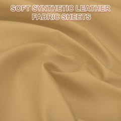 63×39.4in Faux Leather Sheets, Faux Leather Fabric Vinyl PVC, Khaki