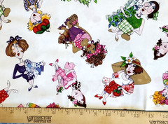Loralie Designs Harris Fabric Ladies Cotton Sewing Notions Quilt 1 Yard X 44″