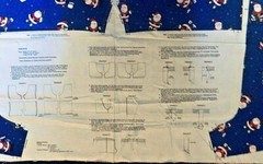Sporty Santa Boxer Shorts Adult S M L Cut Sew Panel Complete For WHITE ELEPHANT