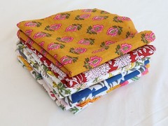 Remnants Fat Quarters Bundles Cotton Paisley Craft Floral Cotton Fabric,Scraps